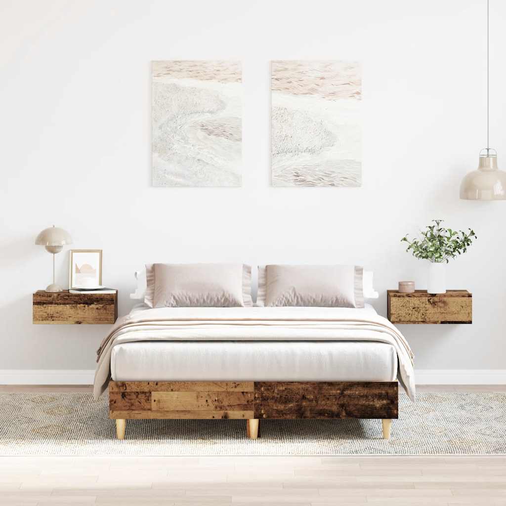 Bedframe zonder matras 120x190 cm spaanplaat bewerkt hout is nu te koop bij PeponiXL, paradijselijk wonen!