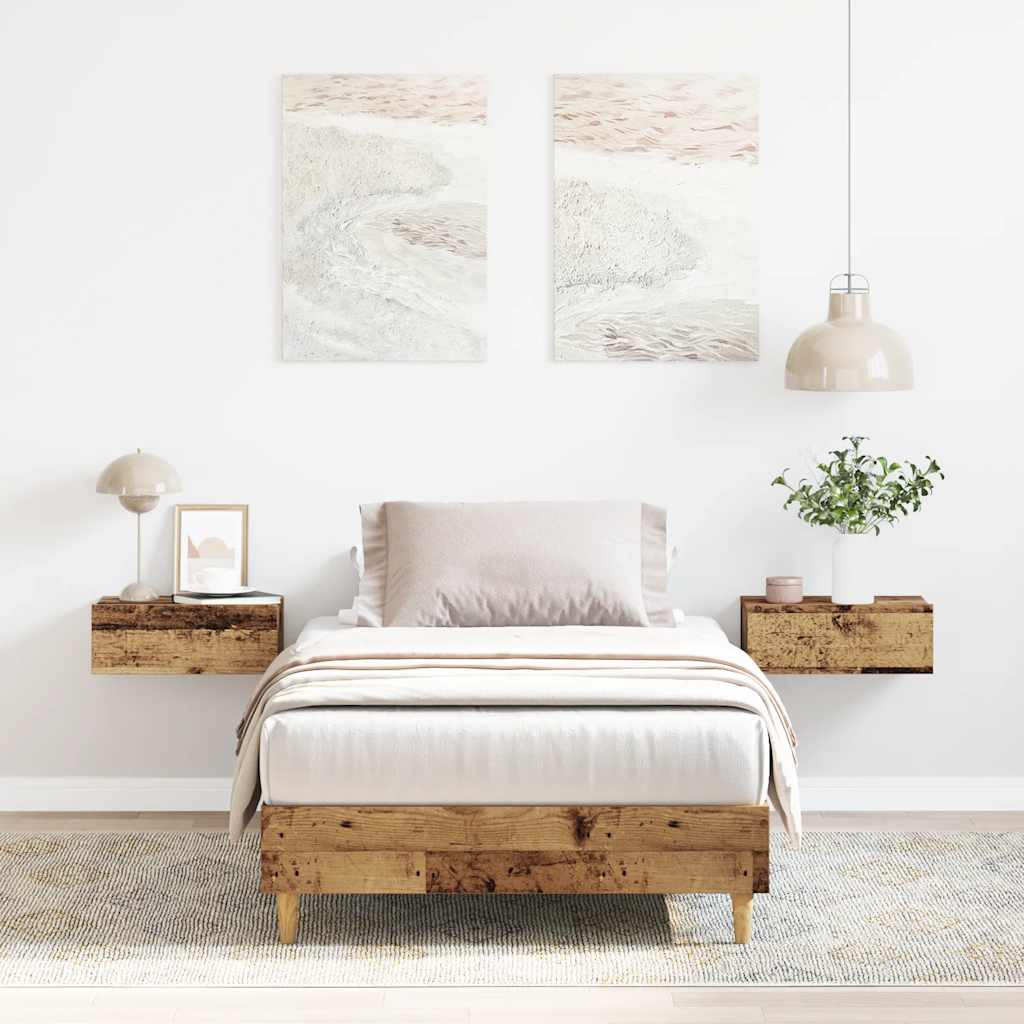 Bedframe zonder matras 90x190 cm spaanplaat bewerkt hout is nu te koop bij PeponiXL, paradijselijk wonen!