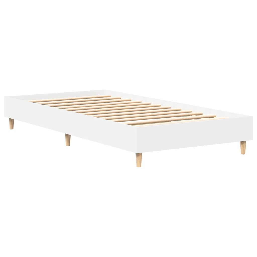 Bedframe zonder matras 75x190 cm spaanplaat wit is nu te koop bij PeponiXL, paradijselijk wonen!