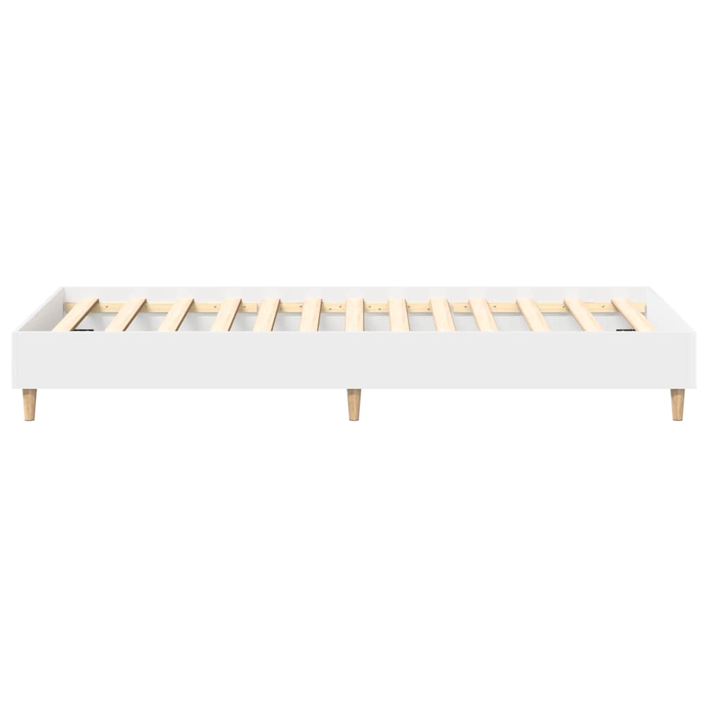 Bedframe zonder matras 75x190 cm spaanplaat wit is nu te koop bij PeponiXL, paradijselijk wonen!