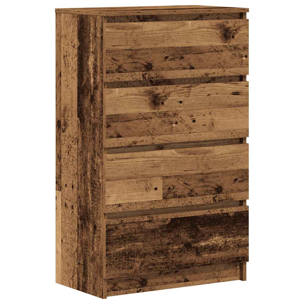 Dressoir 60x35x98,5 cm spaanplaat oud hout is nu te koop bij PeponiXL, paradijselijk wonen!