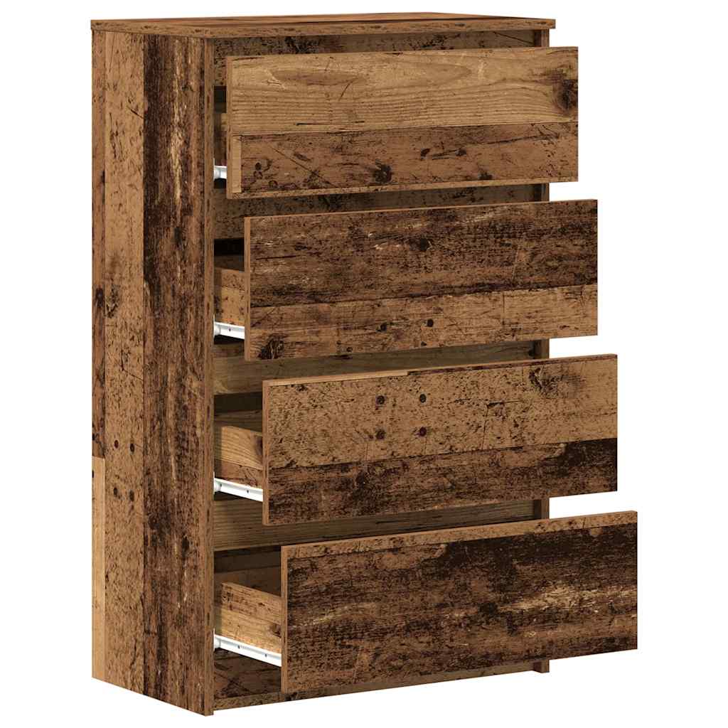 Dressoir 60x35x98,5 cm spaanplaat oud hout is nu te koop bij PeponiXL, paradijselijk wonen!