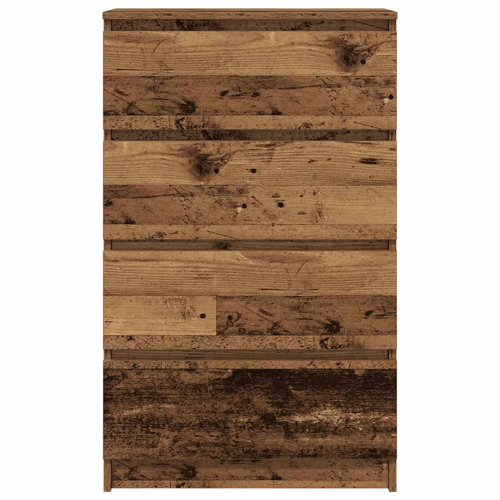 Dressoir 60x35x98,5 cm spaanplaat oud hout is nu te koop bij PeponiXL, paradijselijk wonen!