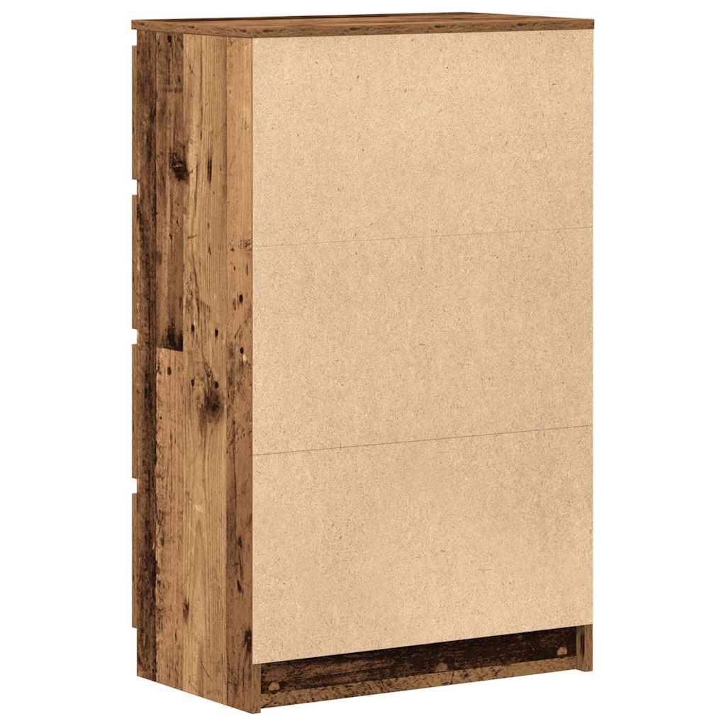 Dressoir 60x35x98,5 cm spaanplaat oud hout is nu te koop bij PeponiXL, paradijselijk wonen!