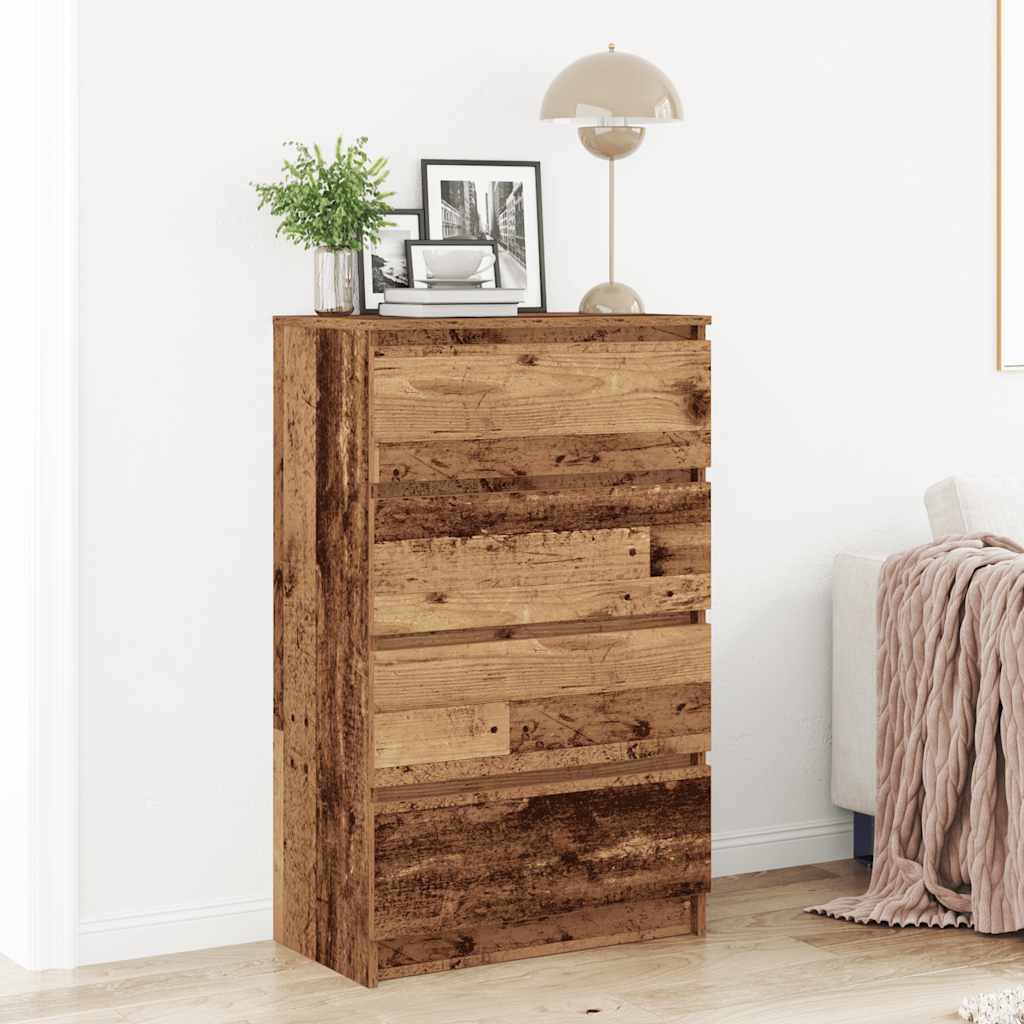 Dressoir 60x35x98,5 cm spaanplaat oud hout is nu te koop bij PeponiXL, paradijselijk wonen!
