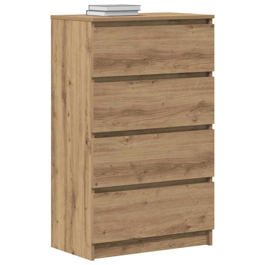 Dressoir 60x35x98,5 cm bewerkt hout artisanaal eikenkleur is nu te koop bij PeponiXL, paradijselijk wonen!