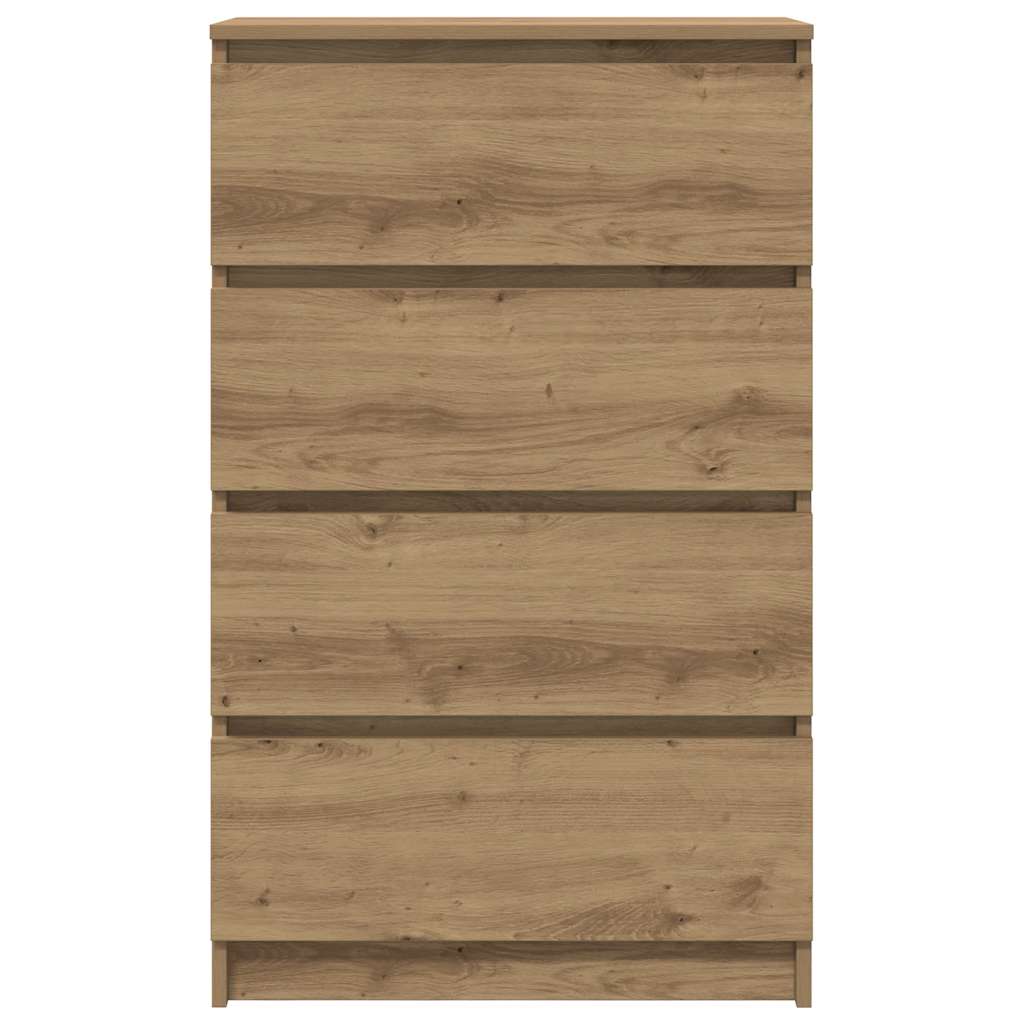 Dressoir 60x35x98,5 cm bewerkt hout artisanaal eikenkleur is nu te koop bij PeponiXL, paradijselijk wonen!