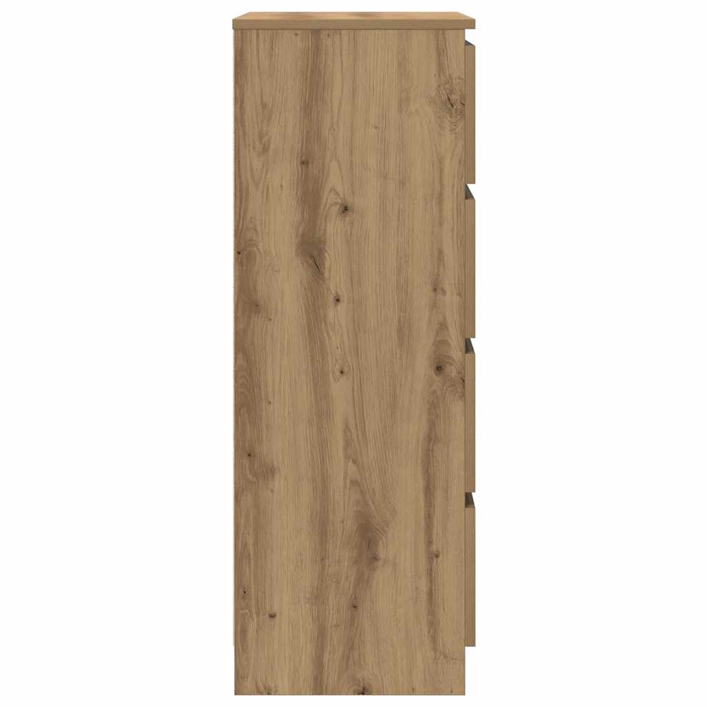 Dressoir 60x35x98,5 cm bewerkt hout artisanaal eikenkleur is nu te koop bij PeponiXL, paradijselijk wonen!