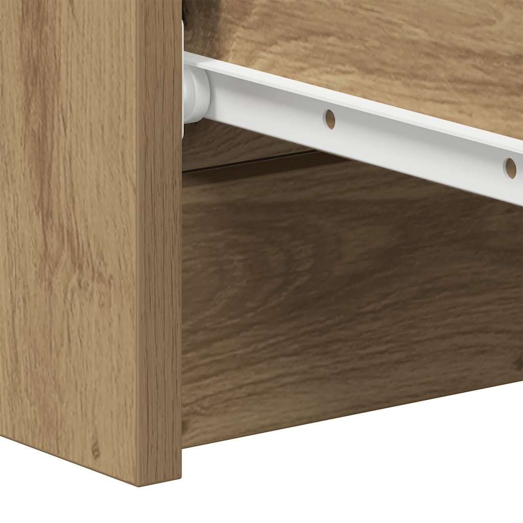 Dressoir 60x35x98,5 cm bewerkt hout artisanaal eikenkleur is nu te koop bij PeponiXL, paradijselijk wonen!