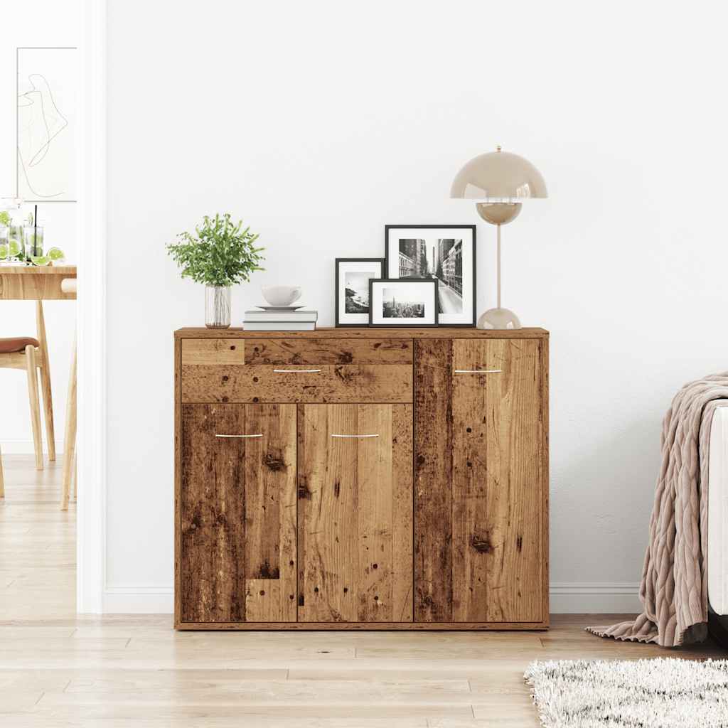 Dressoir 88x30x70 cm spaanplaat oud hout is nu te koop bij PeponiXL, paradijselijk wonen!