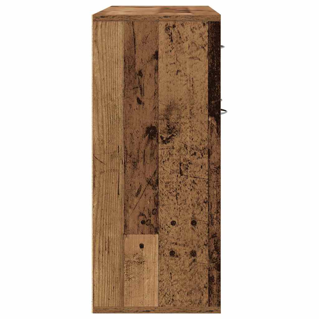 Dressoir 88x30x70 cm spaanplaat oud hout is nu te koop bij PeponiXL, paradijselijk wonen!