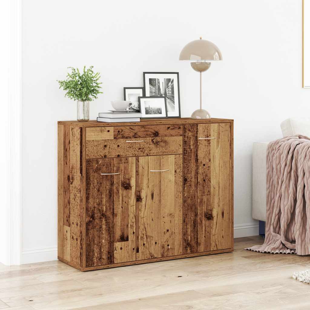 Dressoir 88x30x70 cm spaanplaat oud hout is nu te koop bij PeponiXL, paradijselijk wonen!