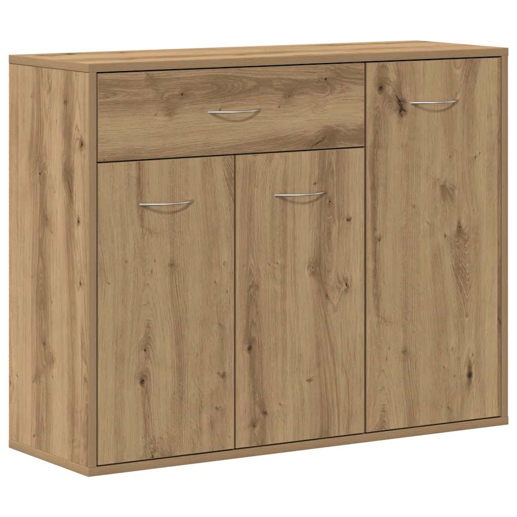 Dressoir ambachtelijk spaanplaat hout ambachtelijk eikenkleurig is nu te koop bij PeponiXL, paradijselijk wonen!