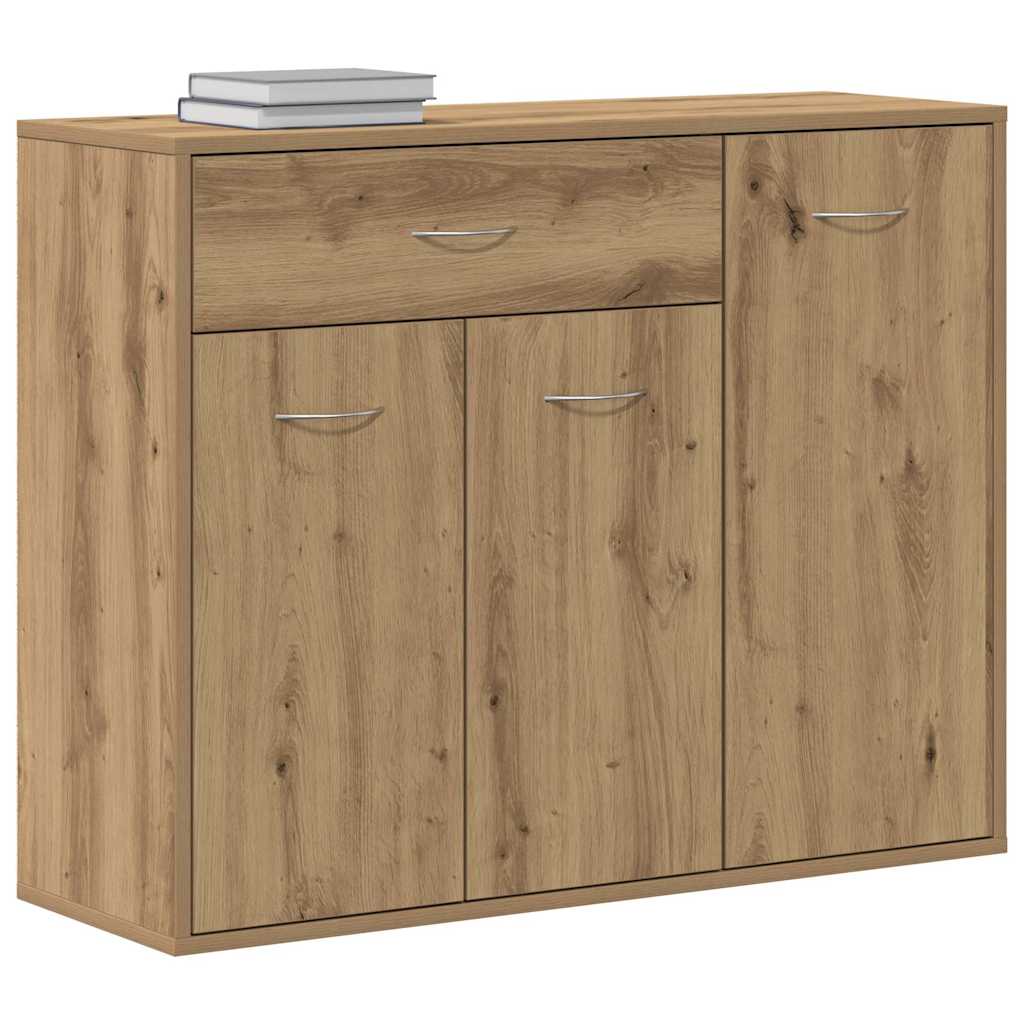 Dressoir ambachtelijk spaanplaat hout ambachtelijk eikenkleurig is nu te koop bij PeponiXL, paradijselijk wonen!