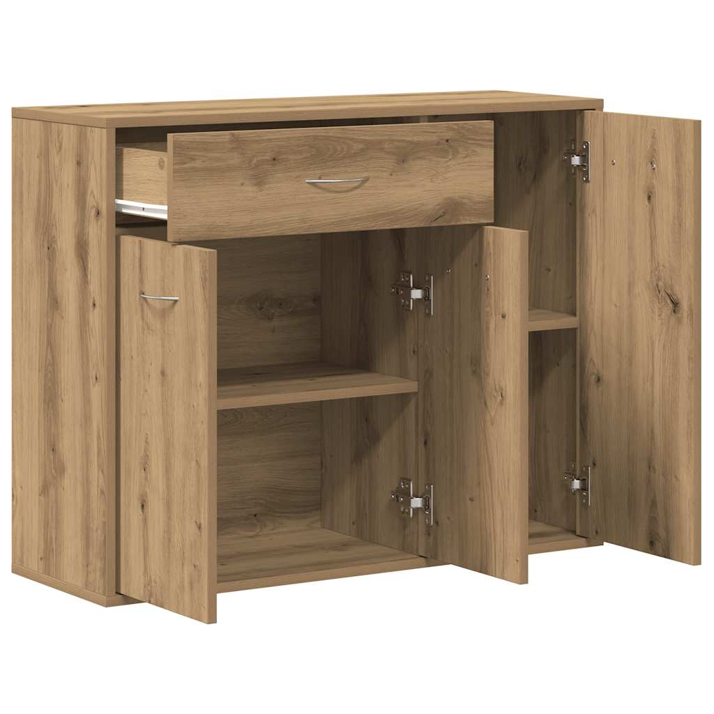 Dressoir ambachtelijk spaanplaat hout ambachtelijk eikenkleurig is nu te koop bij PeponiXL, paradijselijk wonen!