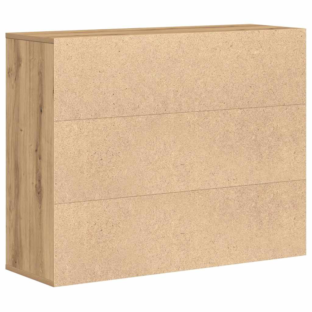 Dressoir ambachtelijk spaanplaat hout ambachtelijk eikenkleurig is nu te koop bij PeponiXL, paradijselijk wonen!