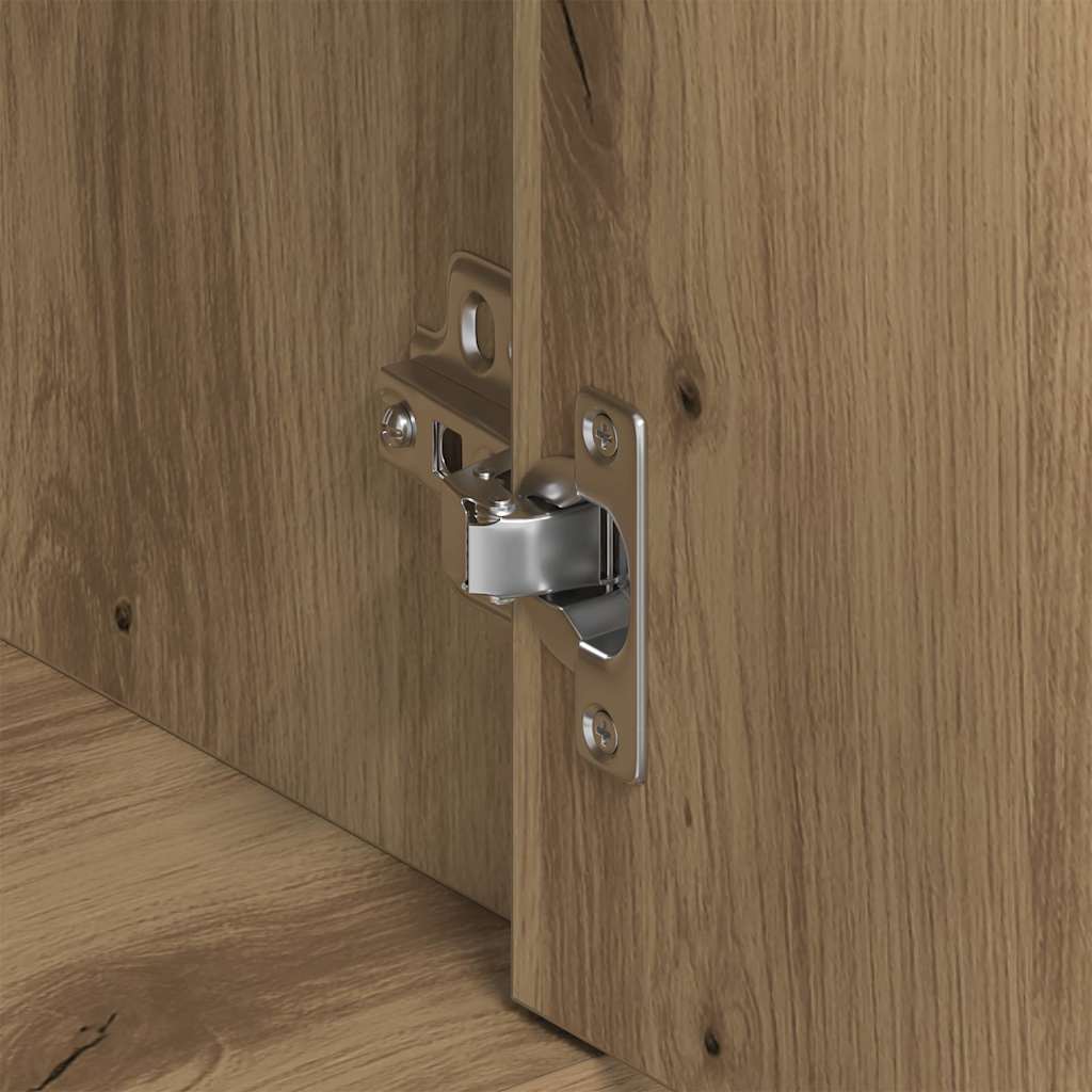 Dressoir ambachtelijk spaanplaat hout ambachtelijk eikenkleurig is nu te koop bij PeponiXL, paradijselijk wonen!