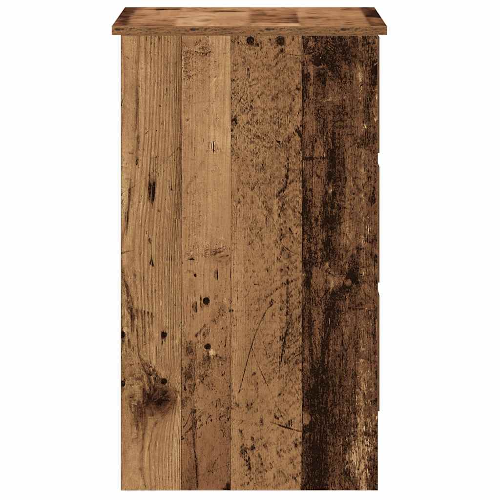Bureau 90x45x76 cm bewerkt hout oud houtkleurig is nu te koop bij PeponiXL, paradijselijk wonen!