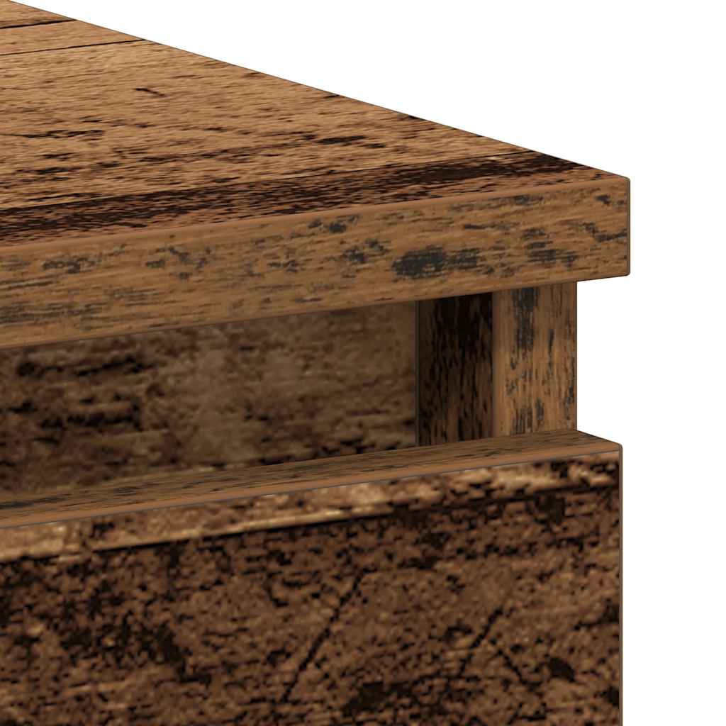 Bureau 90x45x76 cm bewerkt hout oud houtkleurig is nu te koop bij PeponiXL, paradijselijk wonen!