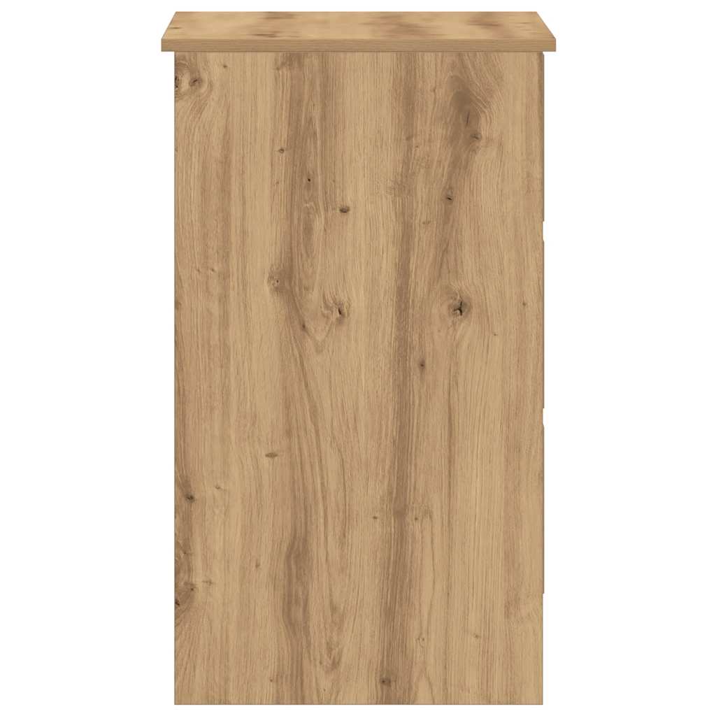 Bureau 90x45x76 cm bewerkt hout artisanaal eikenkleur is nu te koop bij PeponiXL, paradijselijk wonen!