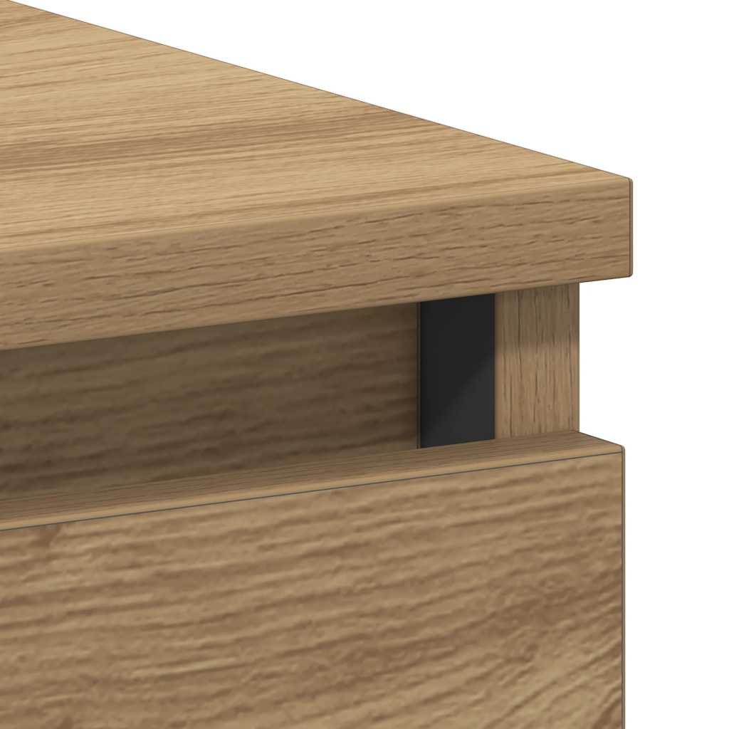 Bureau 90x45x76 cm bewerkt hout artisanaal eikenkleur is nu te koop bij PeponiXL, paradijselijk wonen!