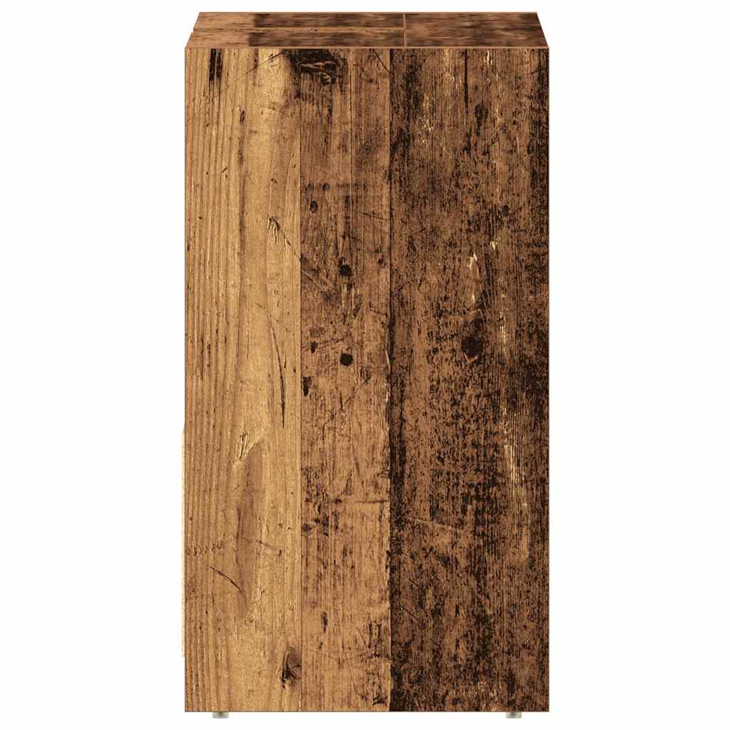 Wastafelkast 60x33x60 cm bewerkt hout oud houtkleurig is nu te koop bij PeponiXL, paradijselijk wonen!
