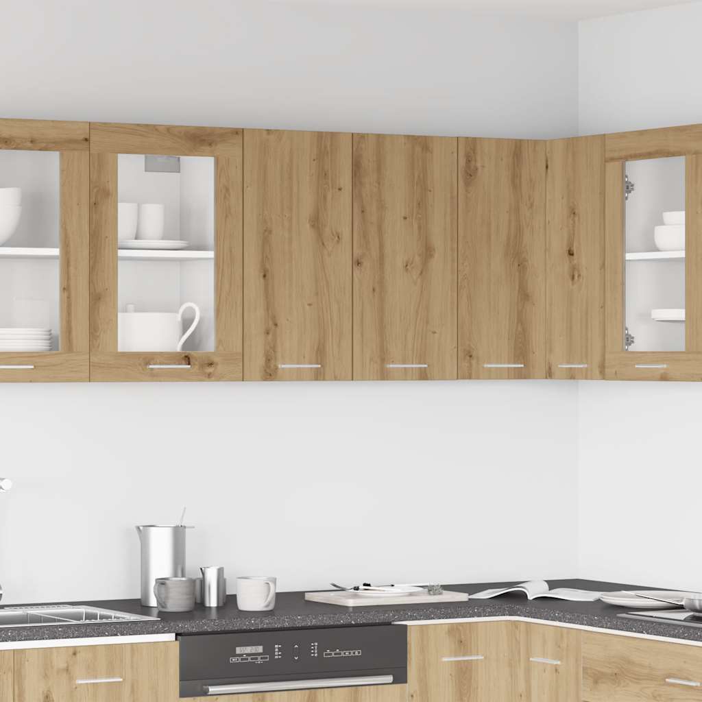 Keukenbovenkast Lyon 60x31x60 cm bewerkt hout ambachtelijk eikenkleurig is nu te koop bij PeponiXL, paradijselijk wonen!