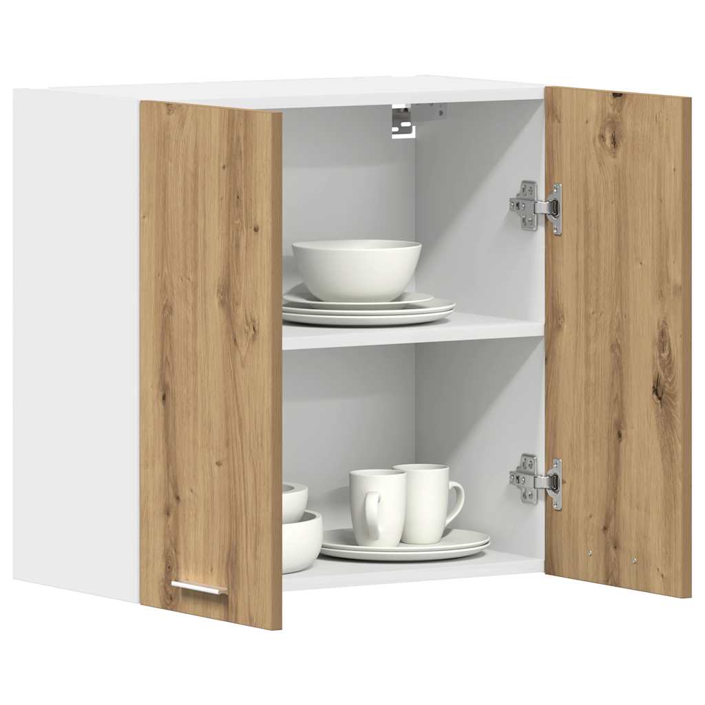 Keukenbovenkast Lyon 60x31x60 cm bewerkt hout ambachtelijk eikenkleurig is nu te koop bij PeponiXL, paradijselijk wonen!