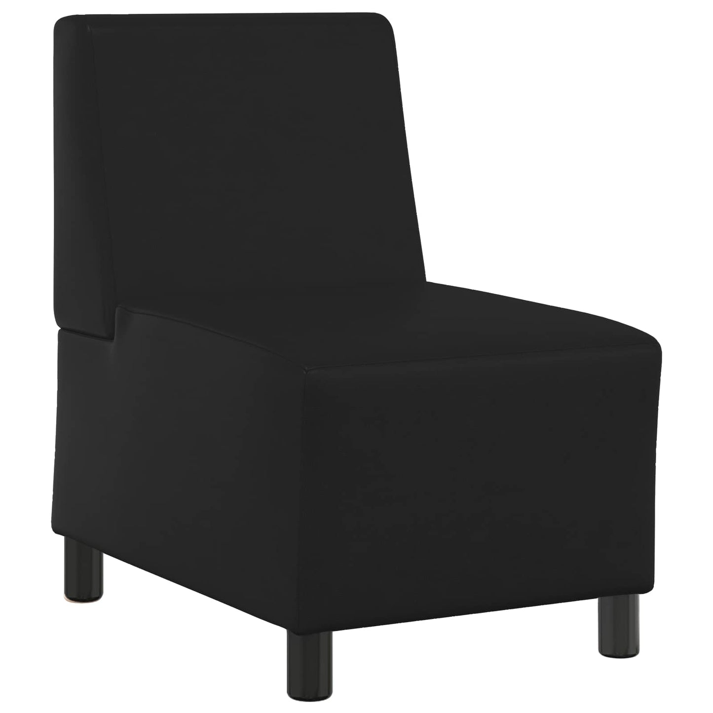 Modulaire Bankeenheid Armlos Zwart 55 x 74 x 82 cm Nep Leer
