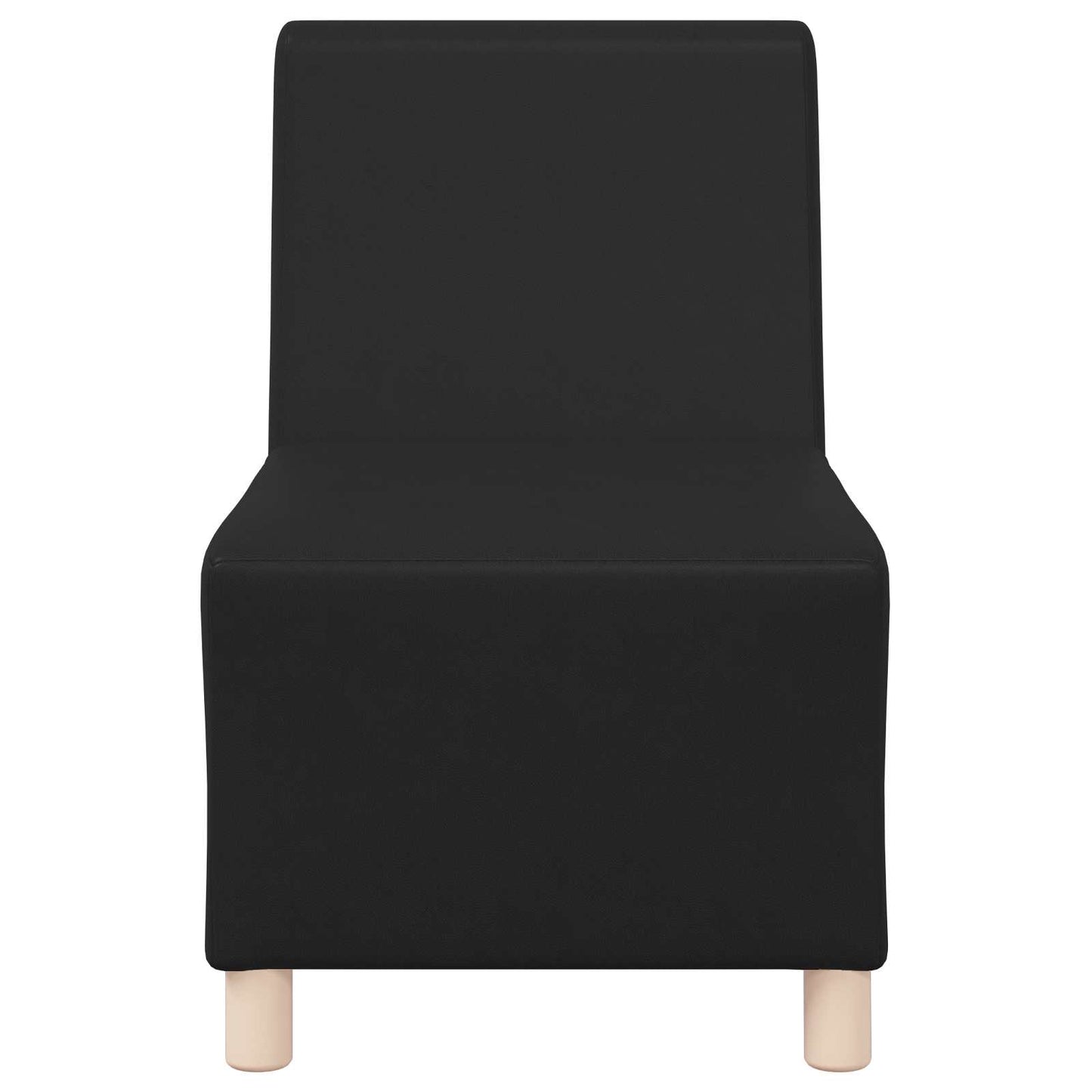 Modulaire Bankeenheid Armlos Zwart 55 x 74 x 82 cm Nep Leer