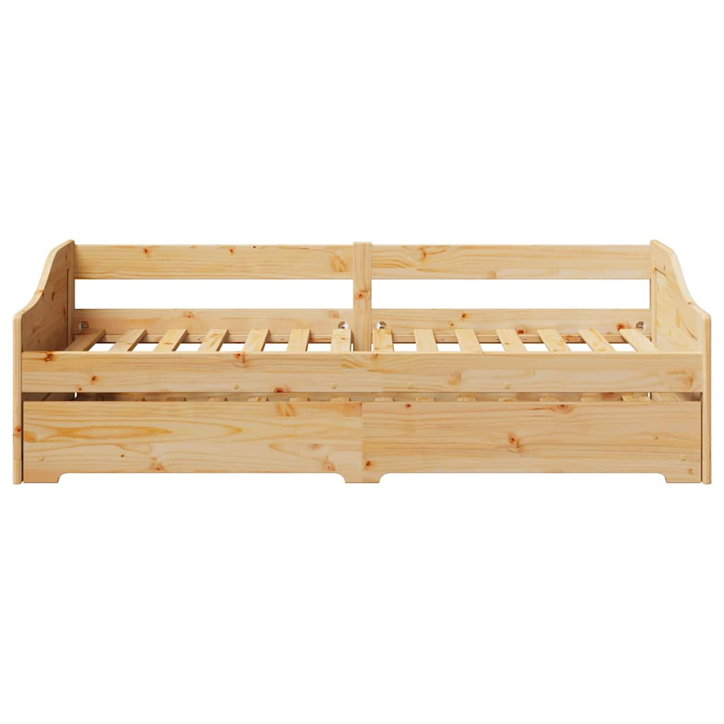 Slaapbank met onderschuifbed zonder matras IRUN 90x200 cm is nu te koop bij PeponiXL, paradijselijk wonen!