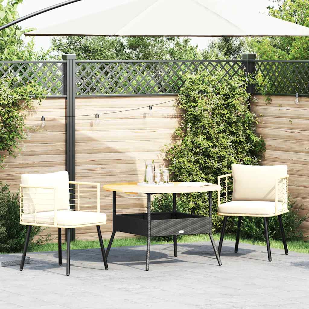 Tuinstoelen 2 st met kussens poly rattan naturel is nu te koop bij PeponiXL, paradijselijk wonen!
