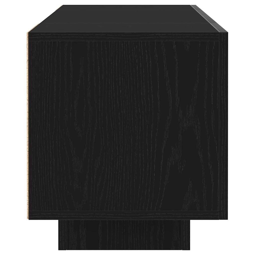 TV-kast Zwart 160 x 35 x 40 cm Bewerkt hout