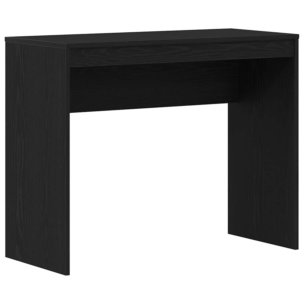 Bureau Zwart Eiken 90x40x72 cm Bewerkt Hout is nu te koop bij PeponiXL, paradijselijk wonen!