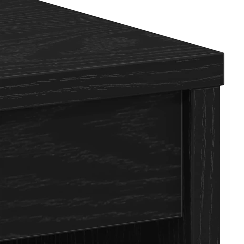 Bureau Zwart Eiken 90x40x72 cm Bewerkt Hout is nu te koop bij PeponiXL, paradijselijk wonen!