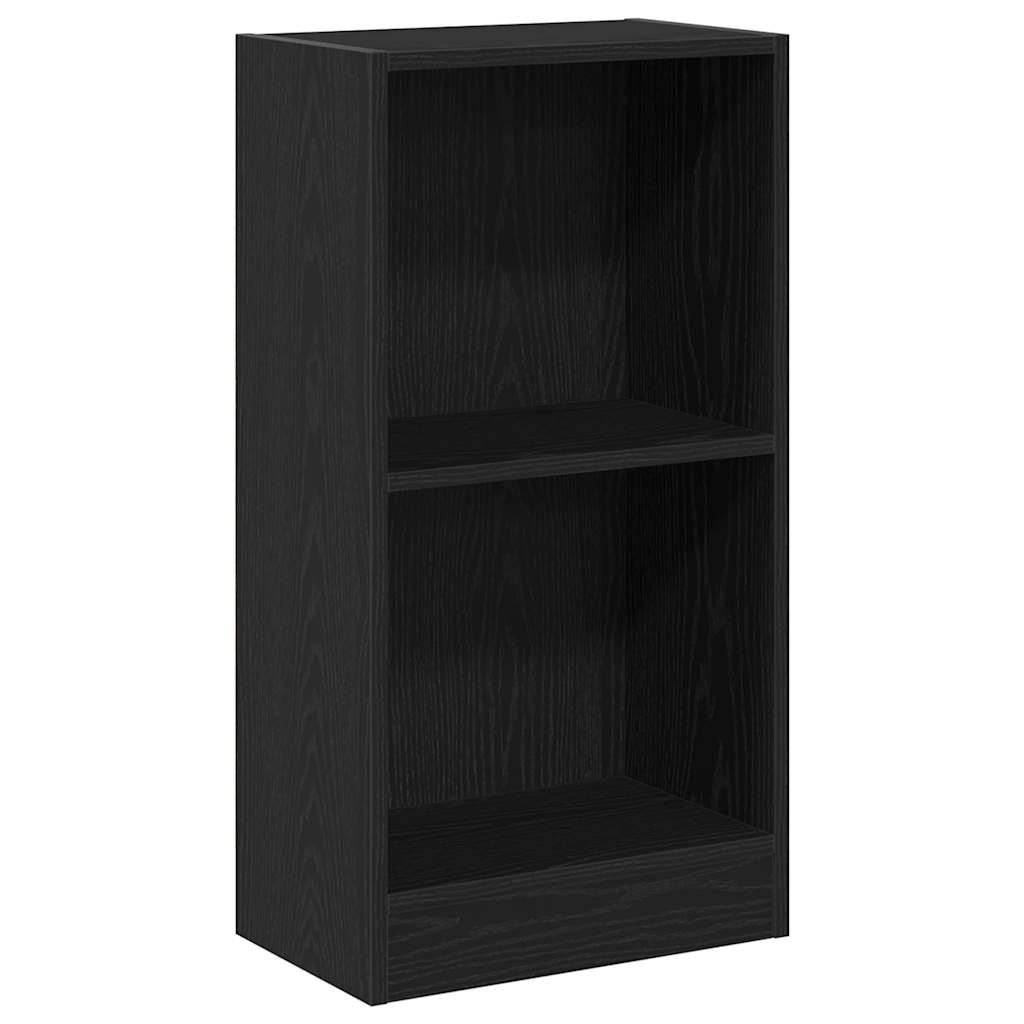 Boekenkast 40x24x76 cm spaanplaat zwart eikenkleurig is nu te koop bij PeponiXL, paradijselijk wonen!