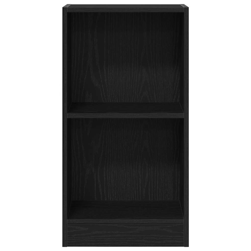 Boekenkast 40x24x76 cm spaanplaat zwart eikenkleurig is nu te koop bij PeponiXL, paradijselijk wonen!