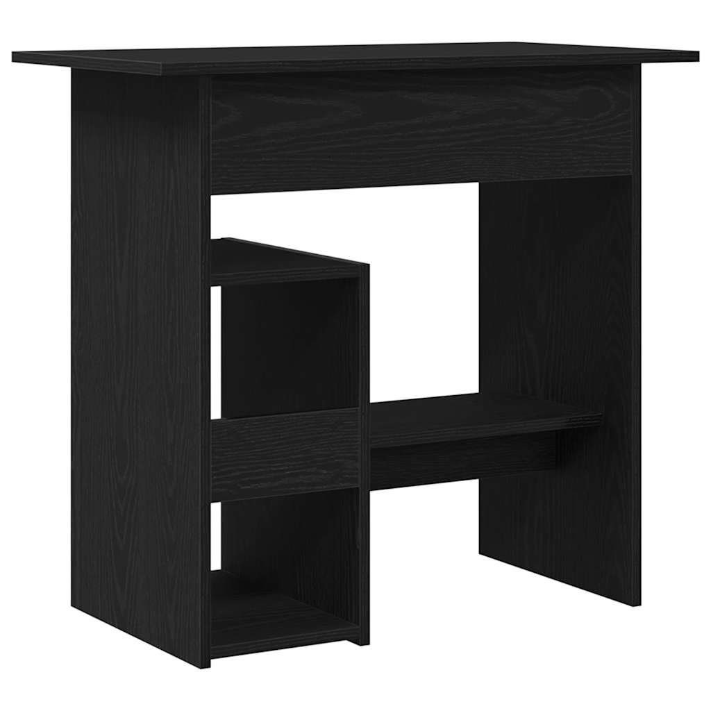 Bureau 80x45x74 cm spaanplaat zwart eikenkleurig is nu te koop bij PeponiXL, paradijselijk wonen!
