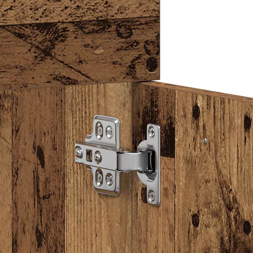 Wastafelkast 60x38,5x46 cm bewerkt hout oud houtkleurig is nu te koop bij PeponiXL, paradijselijk wonen!