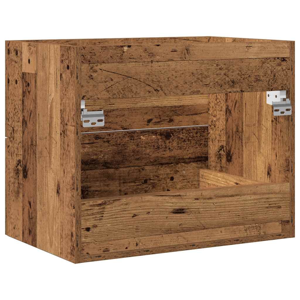 Wastafelmeubel 60x38,5x48 cm spaanplaat oud hout is nu te koop bij PeponiXL, paradijselijk wonen!