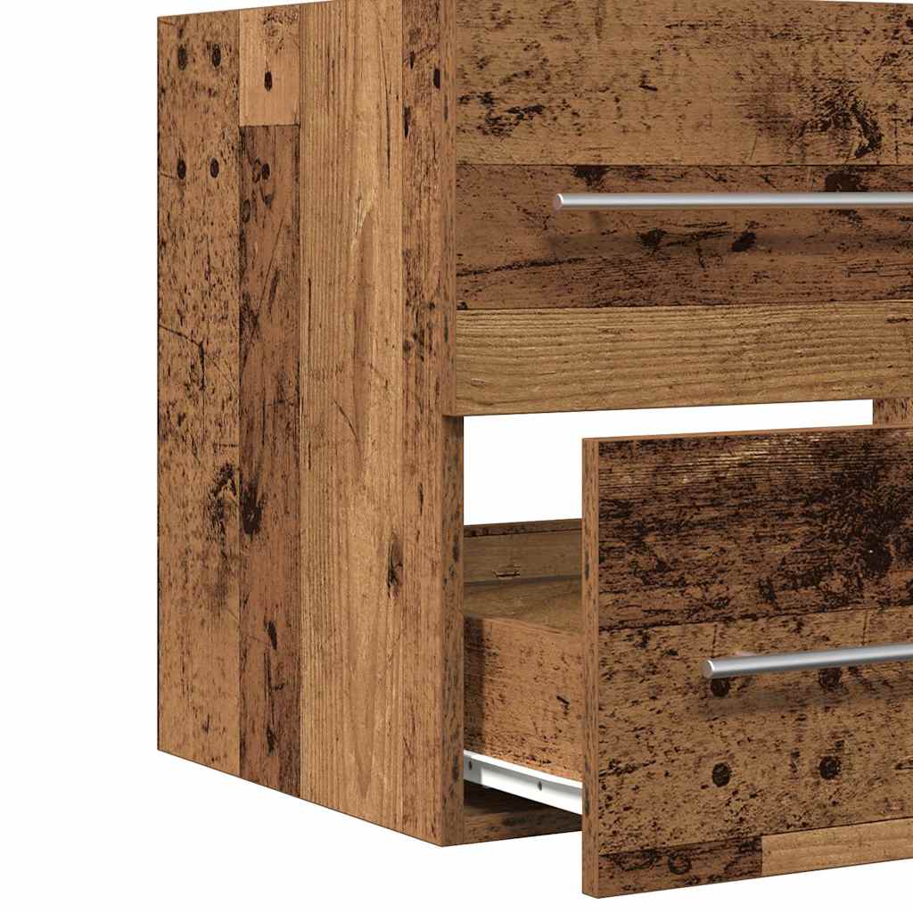 Wastafelmeubel 60x38,5x48 cm spaanplaat oud hout is nu te koop bij PeponiXL, paradijselijk wonen!