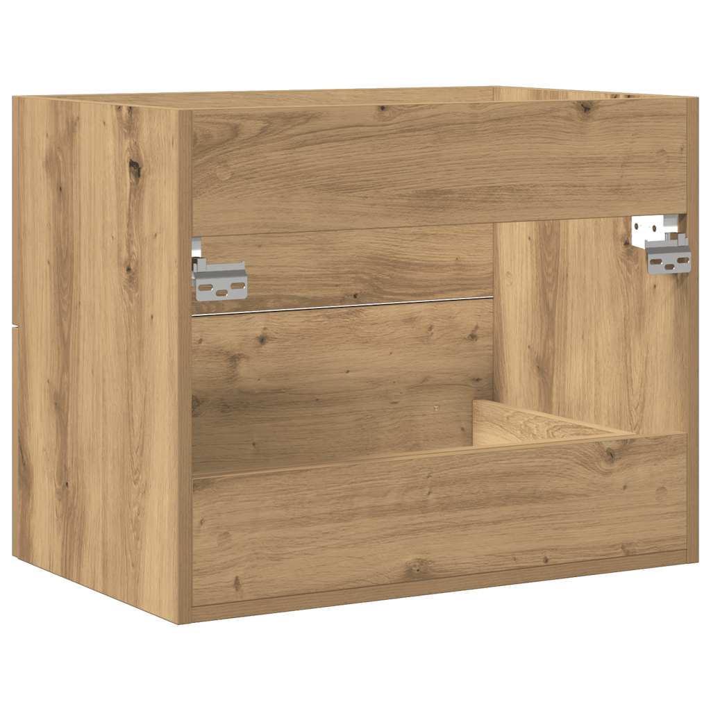 Wastafelkast 60x38,5x48 cm spaanplaat ambachtelijk eikenkleurig is nu te koop bij PeponiXL, paradijselijk wonen!