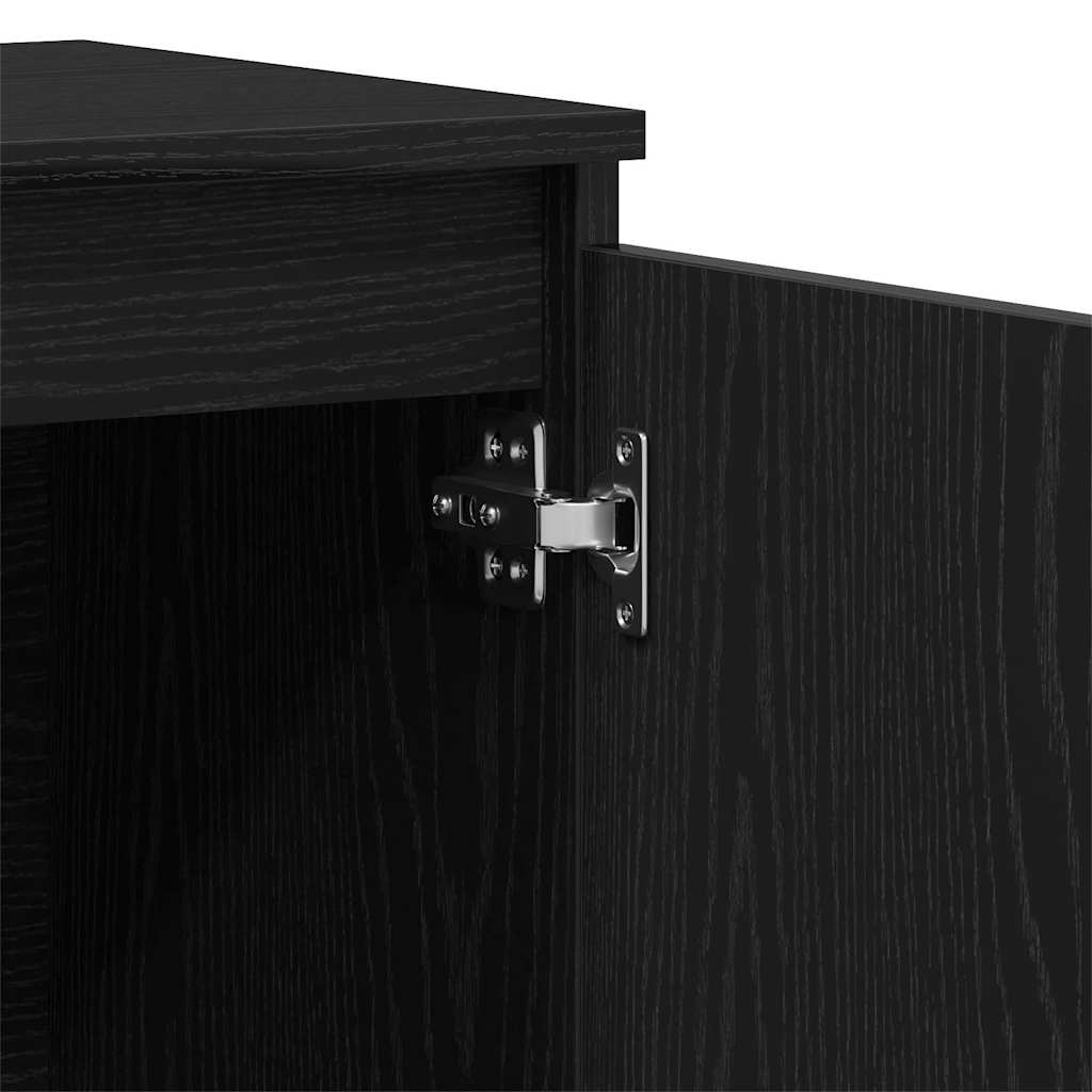 Dressoir met lade Zwart 102 x 35 x 60 cm Bewerkt hout is nu te koop bij PeponiXL, paradijselijk wonen!