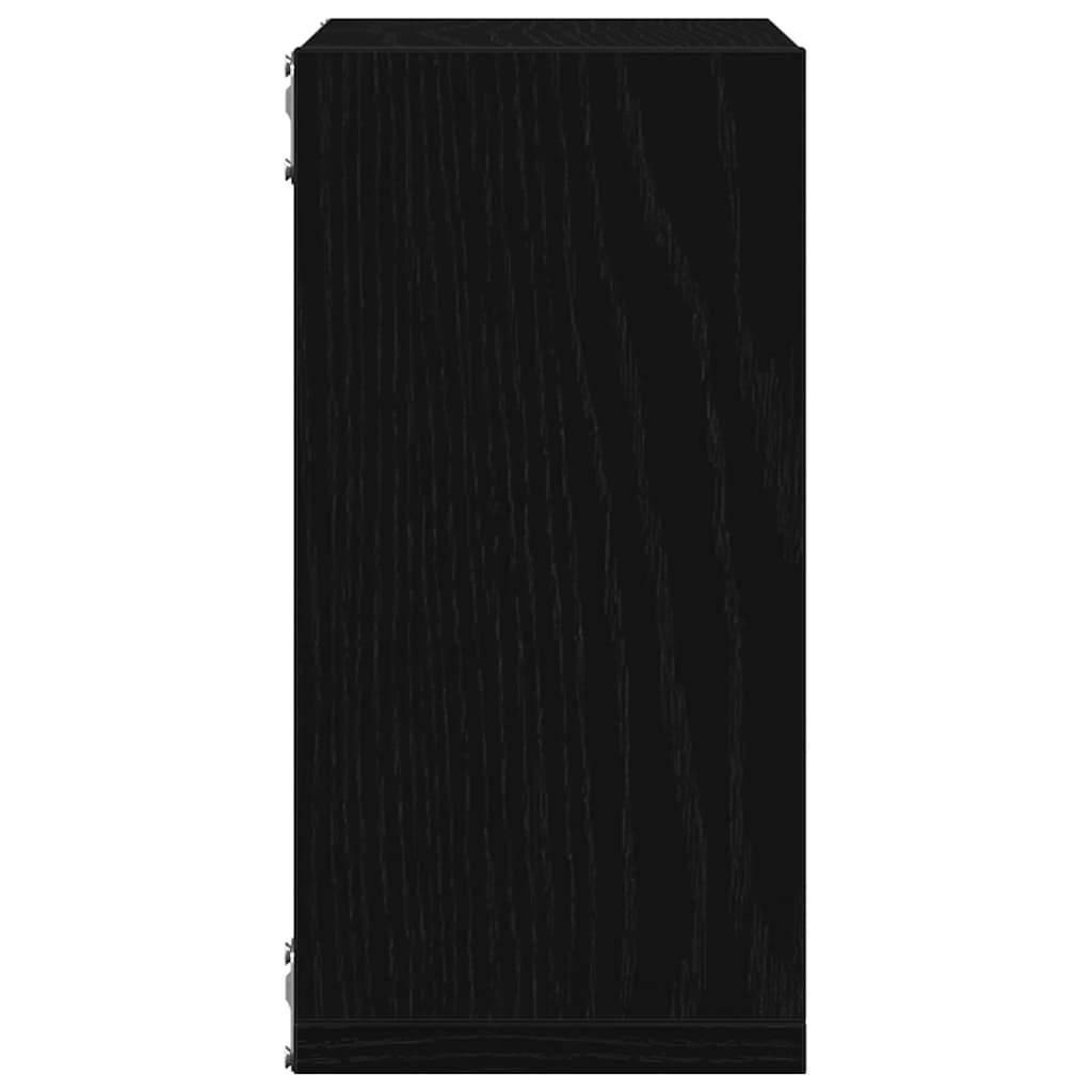 Wandschappen kubus 4 st 30x15x30 cm bewerkt hout zwart eiken is nu te koop bij PeponiXL, paradijselijk wonen!
