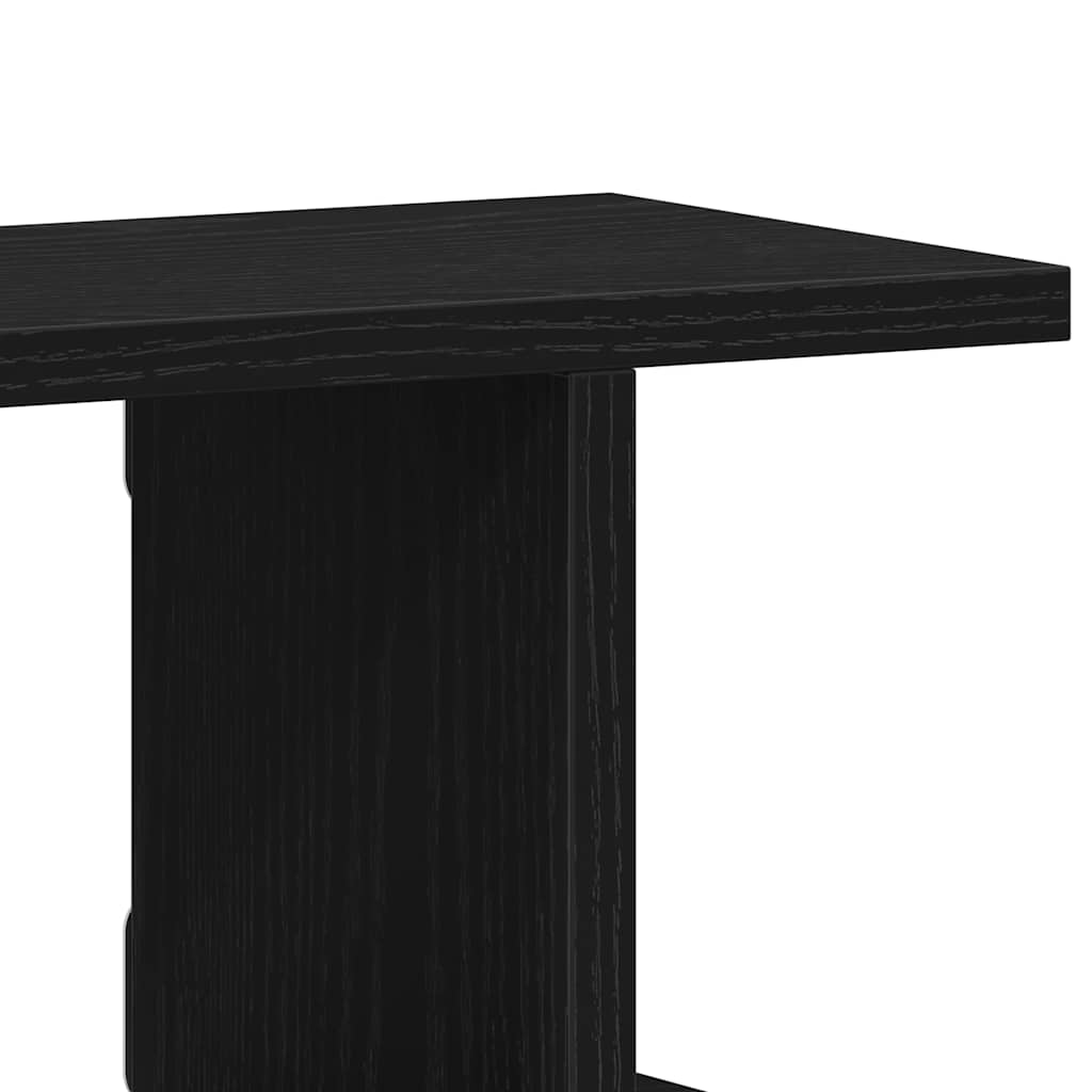 Wandplanken 2 st 75x18x20 cm spaanplaat zwart eikenkleurig is nu te koop bij PeponiXL, paradijselijk wonen!