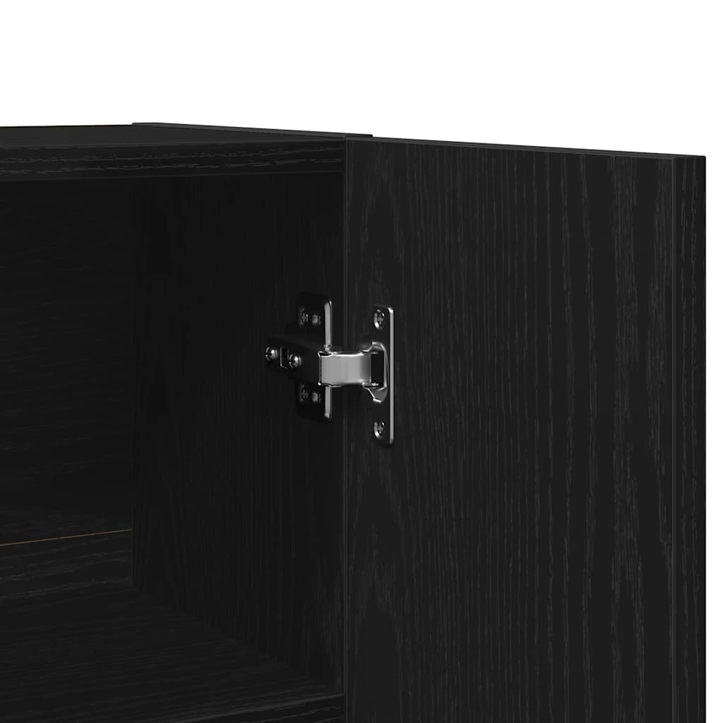 Wasmachinekast 70,5x25,5x90 cm zwart eikenkleurig is nu te koop bij PeponiXL, paradijselijk wonen!
