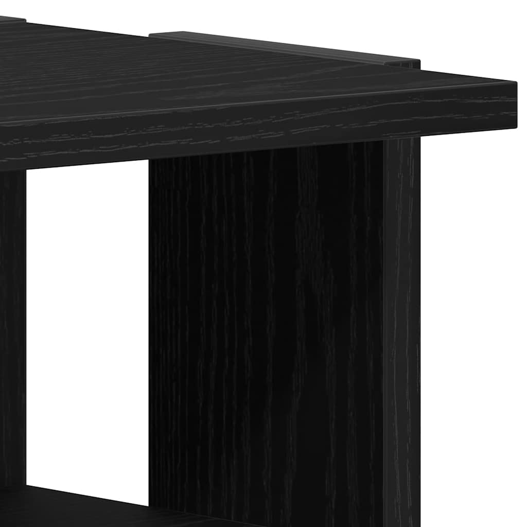 Schoenenkast 25x27x102 cm bewerkt hout zwart eikenkleur is nu te koop bij PeponiXL, paradijselijk wonen!