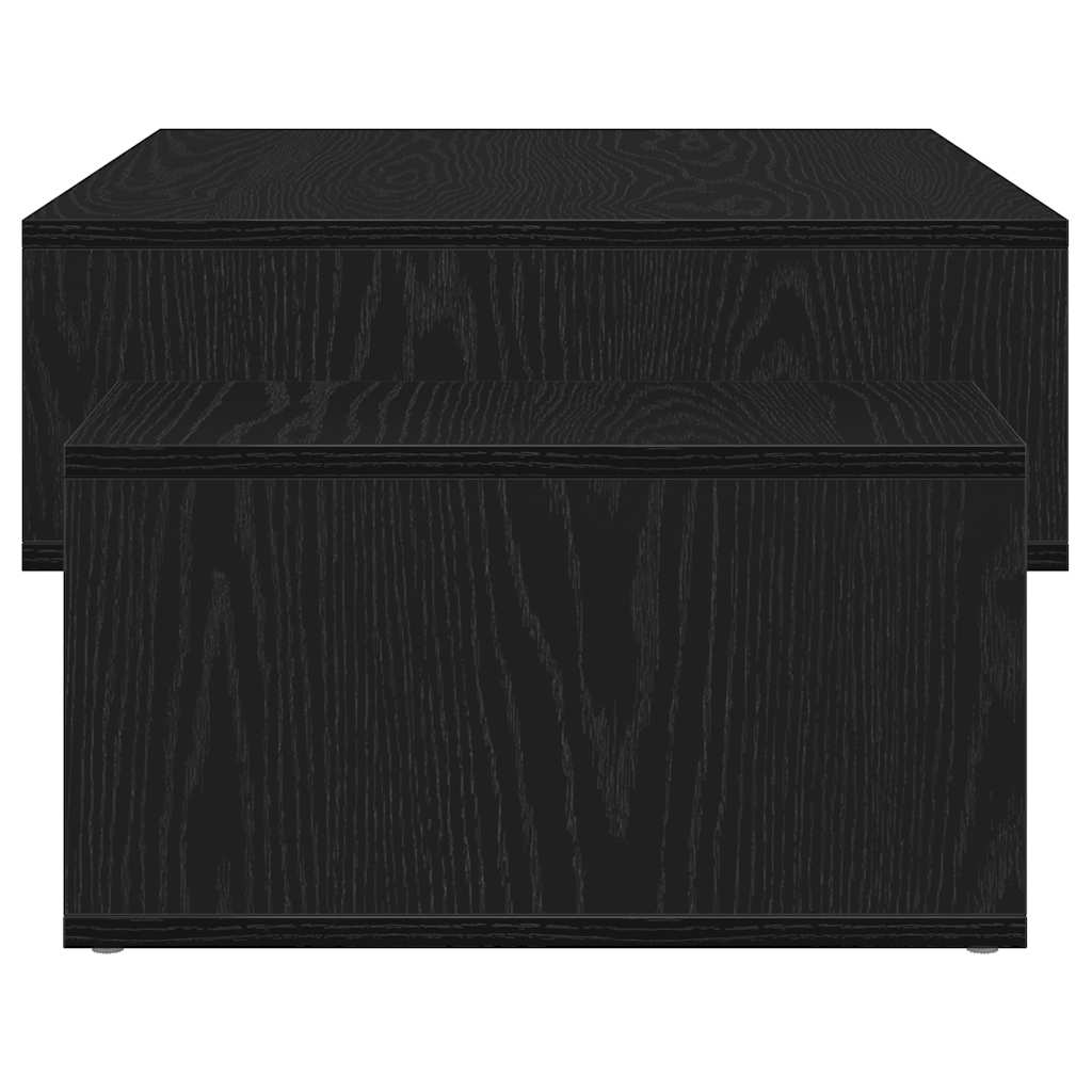 Salontafel 105x55x32 cm bewerkt hout zwart eikenkleur is nu te koop bij PeponiXL, paradijselijk wonen!