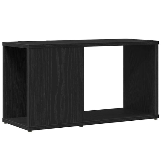 Tv-meubel 60x24x32 cm spaanplaat zwart eikenkleurig is nu te koop bij PeponiXL, paradijselijk wonen!