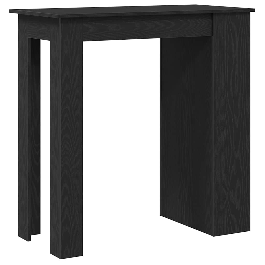Bartafel met opbergrek 102x50x103,5 cm zwart eikenkleurig is nu te koop bij PeponiXL, paradijselijk wonen!